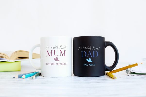 Personalised Best Mum and Dad Ceramic Mug